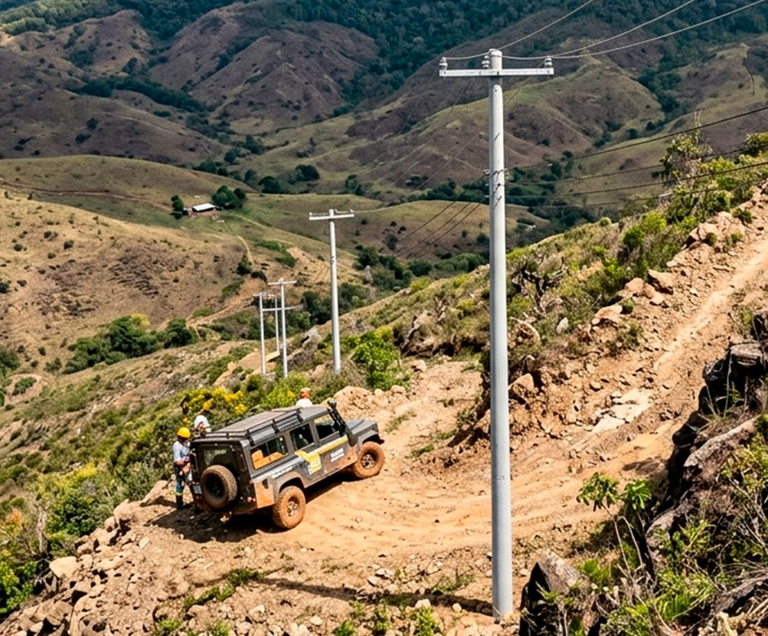 Postes de distribuição rural - Ritz Construções